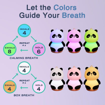 Panda Meditation Guided Visual Meditation ADHD Tool "'4 6 8" for Mindfulness | Slow Your Breathing & Calm Your Mind for Stress & Anxiety Relief | Perfect for Adults & Kids