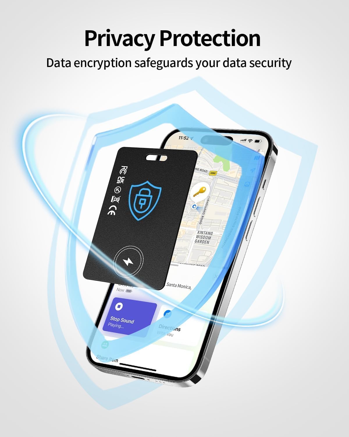 Wallet Tracker Card for Apple Find My (iOS Only)