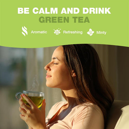 HANDPICK Green Tea Loose Leaf (9oz|127 Cups) Pure Whole Green Tea Leaves