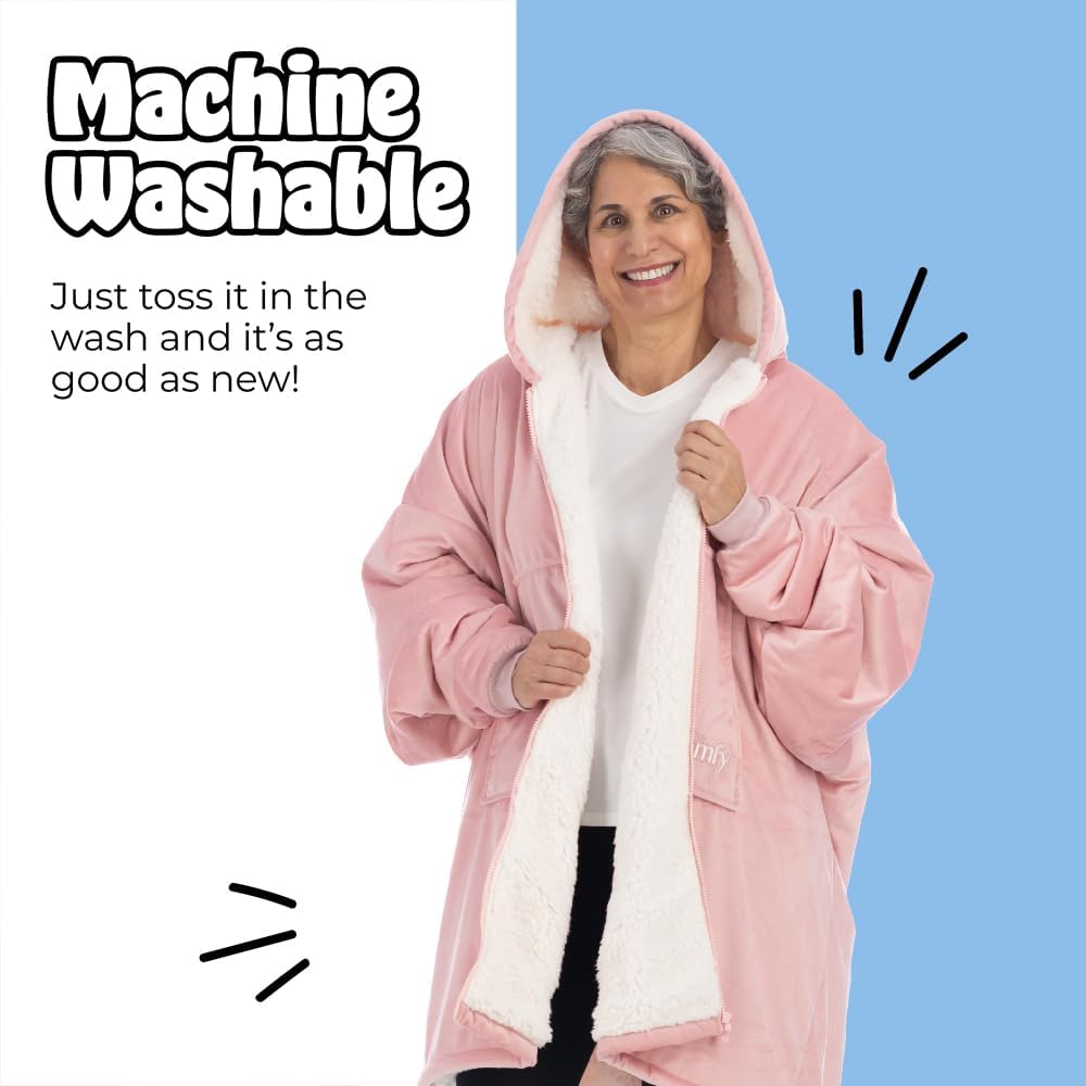 THE COMFY Original | From Shark Tank | Patented | Oversized Sherpa Wearable Blanket Hoodie| Gift for Women & Men | One Size
