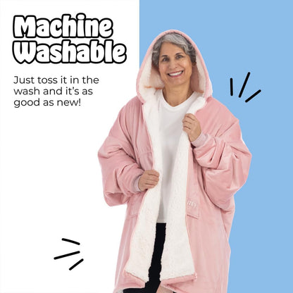 THE COMFY Original | From Shark Tank | Patented | Oversized Sherpa Wearable Blanket Hoodie| Gift for Women & Men | One Size