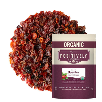 Positively Botanicals, Organic Rosehips, Loose Leaf, 4 Ounce