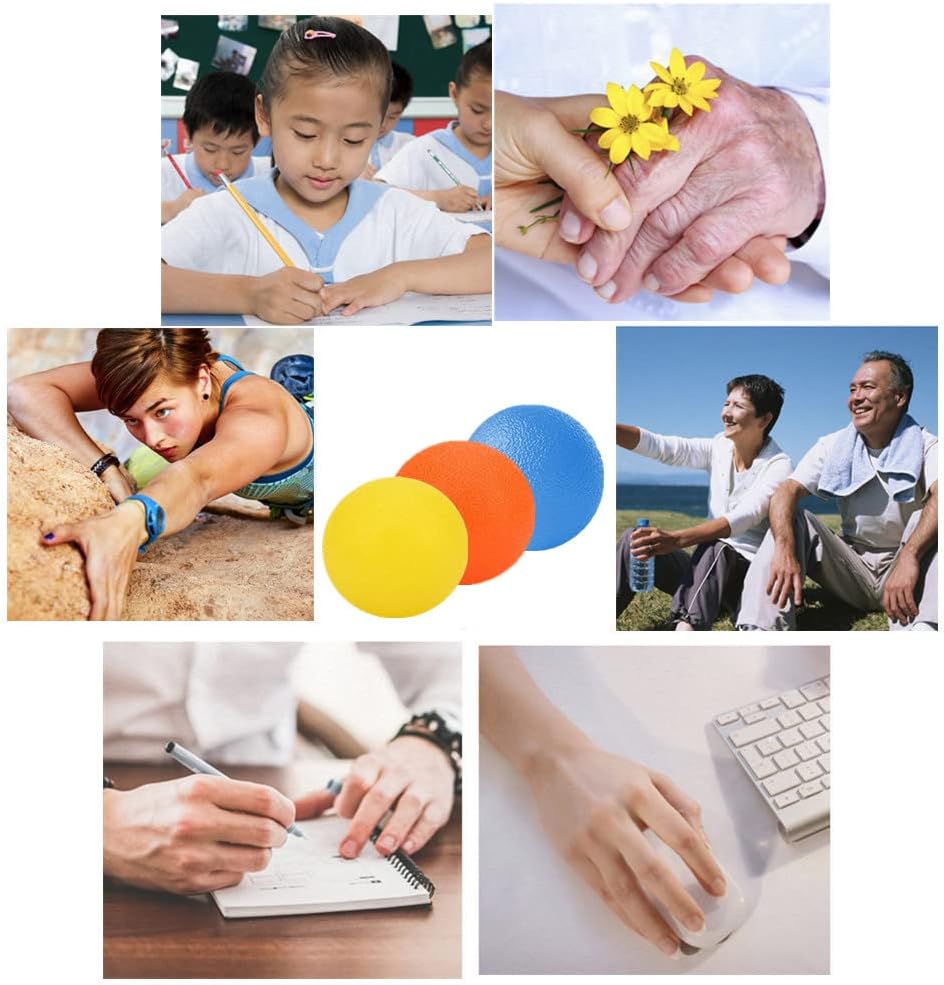 Hand Exercise Balls, Stress Balls, Squeeze Balls for Hand Therapy