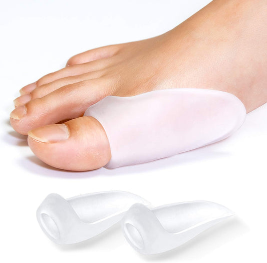 Promifun Gel Bunion Protector Shield, 10 Pack of Bunion Pads and Cushions, Bunion Guard for Big Toe, Relieve Foot Pain from Friction, Rubbing and Pressure - Clear