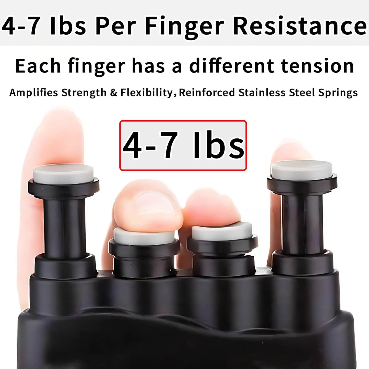 Finger Strengthener,Finger Exerciser and Hand Strengthener Rehab for Musician,Rock Climbing,Comfortable Conditioning