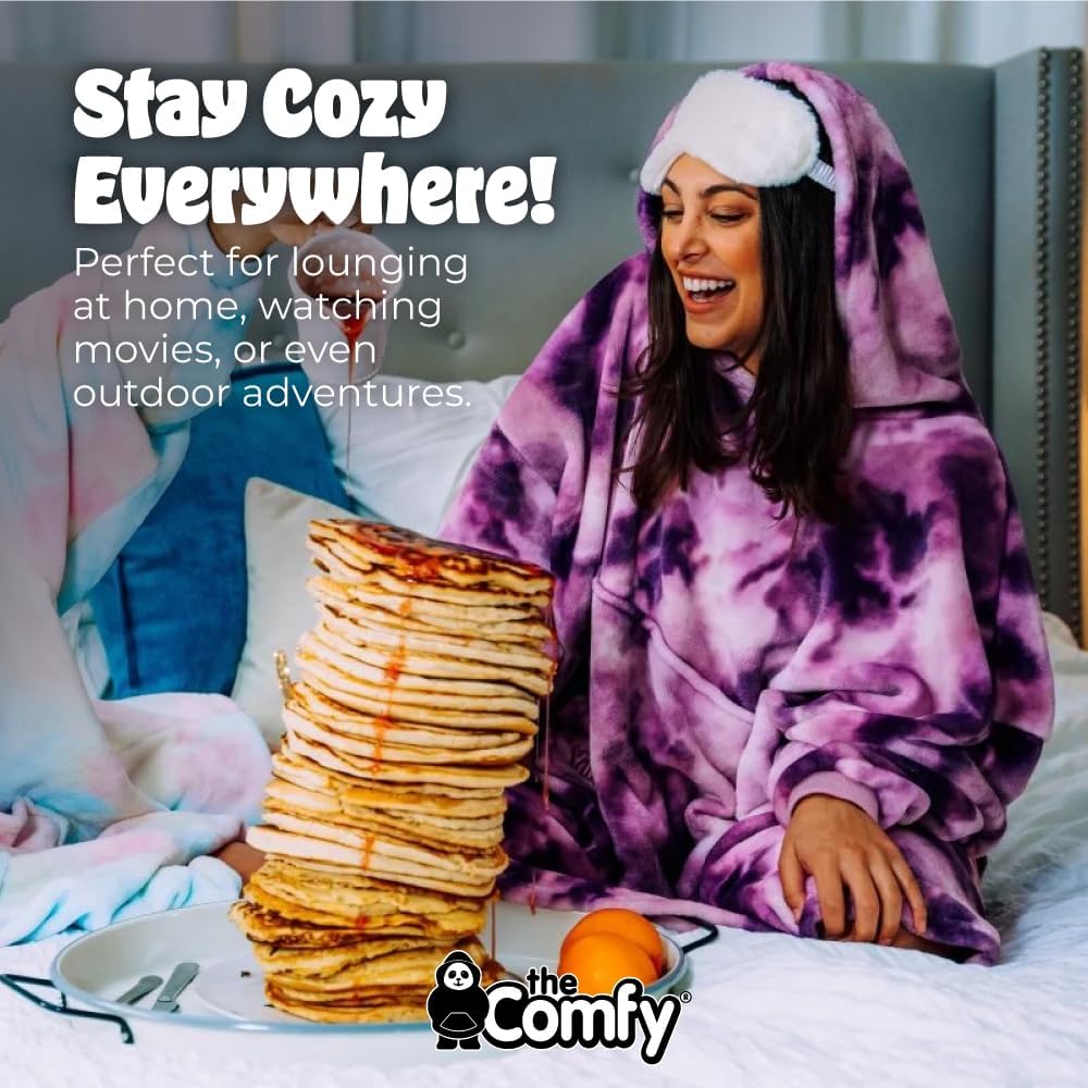THE COMFY Dream | From Shark Tank | Patented | No Sherpa | Light Wearable Blanket Hoodie | Gift for Women & Men | One Size