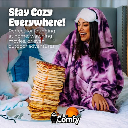 THE COMFY Dream | From Shark Tank | Patented | No Sherpa | Light Wearable Blanket Hoodie | Gift for Women & Men | One Size