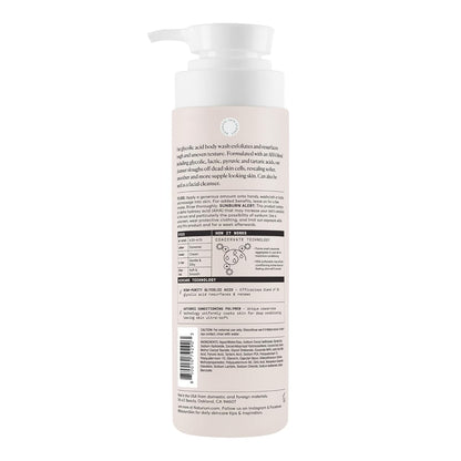 Naturium The Smoother Glycolic Acid Exfoliating Body Wash, Soft & Smoothing Cleanser, 16.9 oz