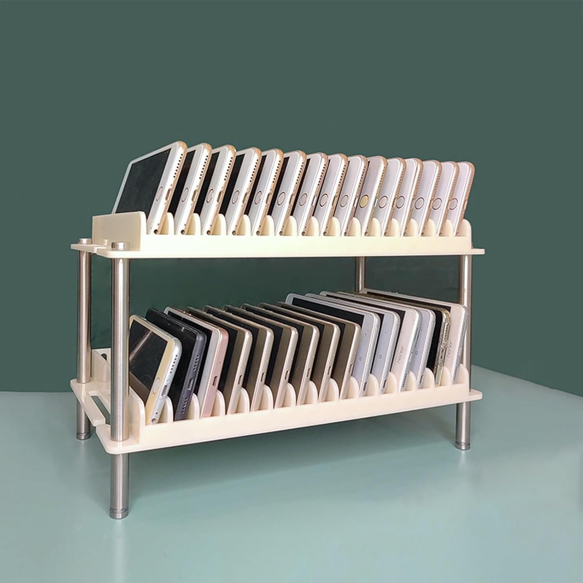 Cell Phone Holder Classroom，Phone Box for Family Time，Humanized Grooves Prevent Slipping, Making it Suitable for Home, School, and Office Use(X-Large)