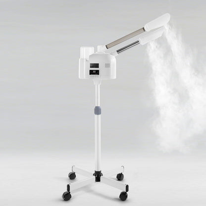 Artist hand Professional Facial Steamer with 5X LED Magnifying Lamp 3 in 1