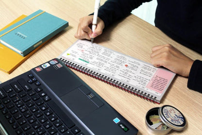 PAPERIAN Brilliant 2021 Weekly Planner - Wirebound Undated Gray Desk Planner (12 X 4.4 inches)