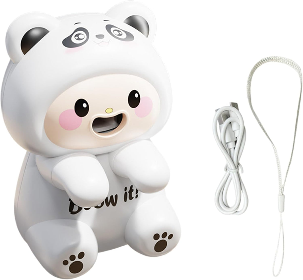 Mini Cooling Fan: Cute Frog Food Clip-on Fan