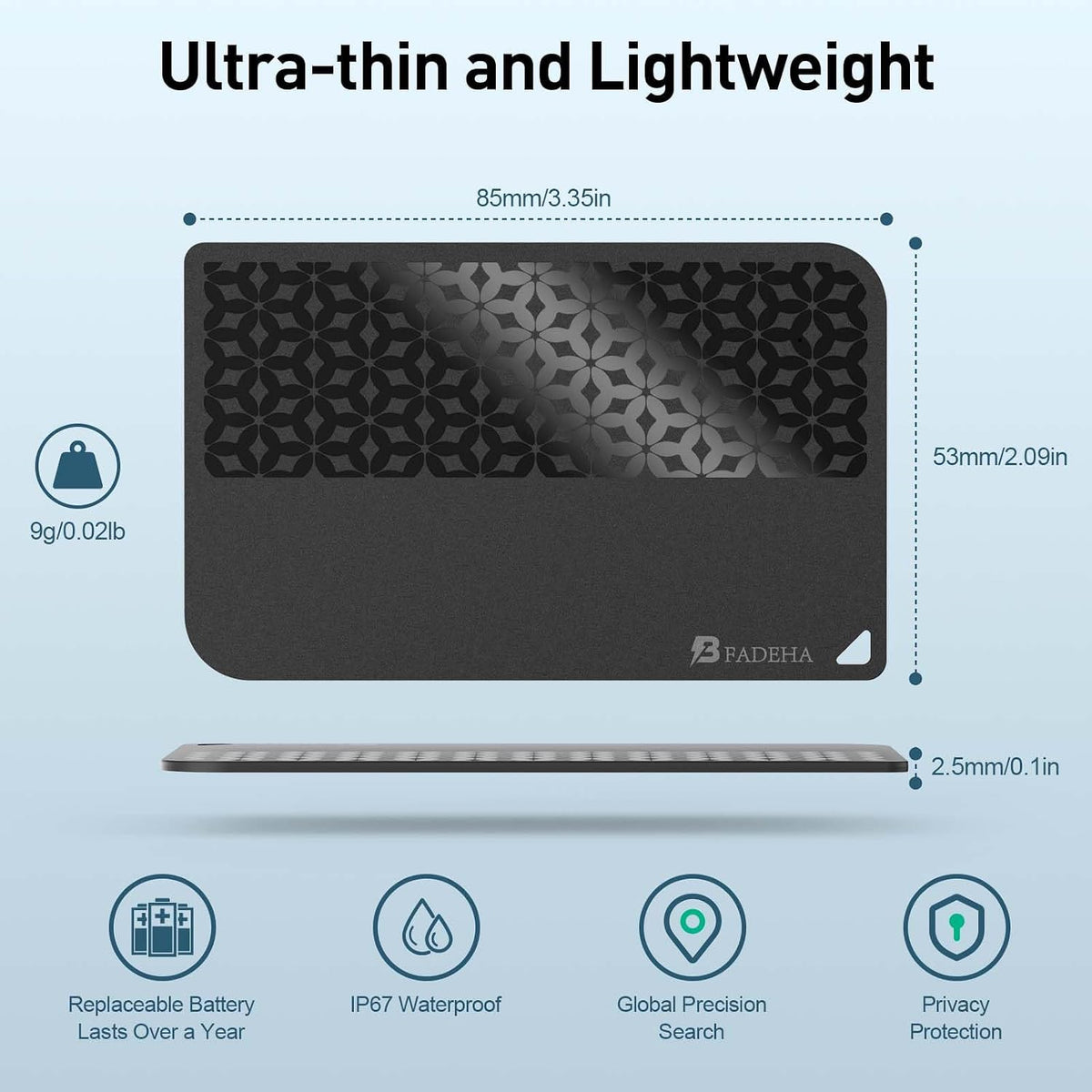 2026 Apple MFi Certified Wallet Tracker Smart Card for Find My