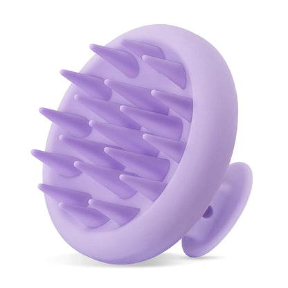 HEETA Scalp Massager Hair Growth, Scalp Scrubber with Soft Bristles, Integrated Silicone Design, Exfoliator for Dandruff Removal & Relaxation, Shampoo Brush Fit Wet Dry Hair Use, Black