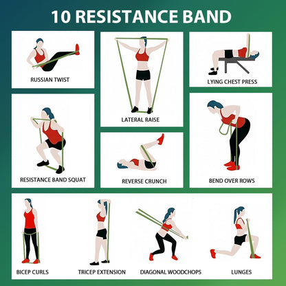 LEEKEY Pull Up Assistance Bands,Muit Levels Resistance Bands for Senior/Adults,Exercise Bands with Door Anchor, Strength Bands for Fitness Training, Physical Therapy,Home Gym Workouts