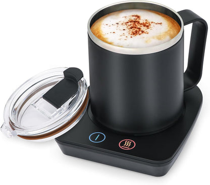 VOBAGA Mug Warmer& Coffee Mug Warmer for Office Desk Use, Candle Warmer with Three Temperature Settings, Coffee Warmer Plate for Cocoa Tea Water Milk with Auto Shut Off After 4 Hours, for Ideal Gifts
