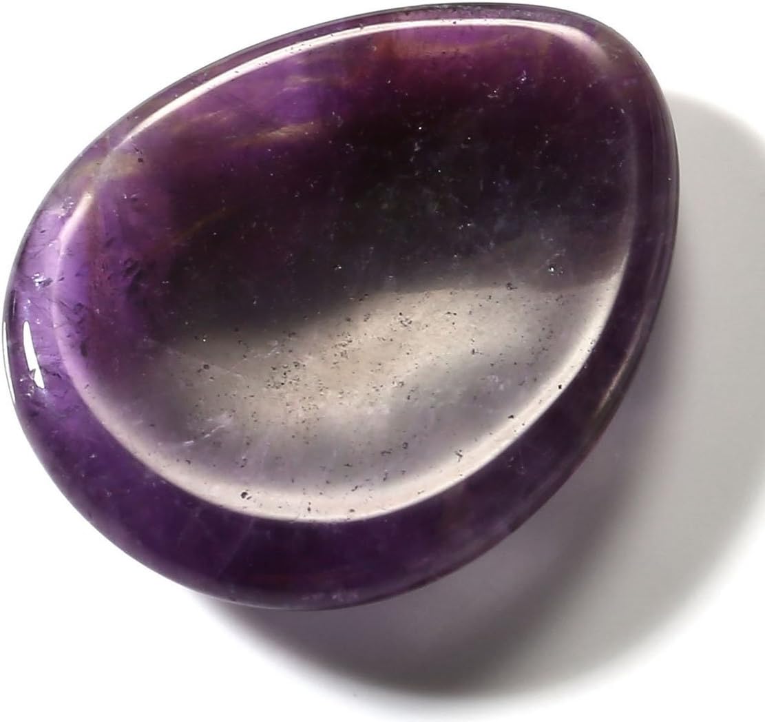 CrystalTears Tiger's Eye Thumb Worry Stone Healing Crystal Pocket Palm Stone Worry Stones for Anxiety Stress Relief