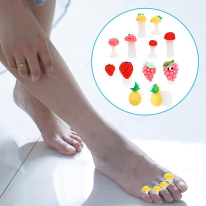 Uonlytech Nail Art 32pcs Silicone Toe Separators Flower Toe Separator Toe Nail Separators Toes Dividers Pedicures Nail Art Tools Pedicure Spacers for Nail Salon Toes Dividers