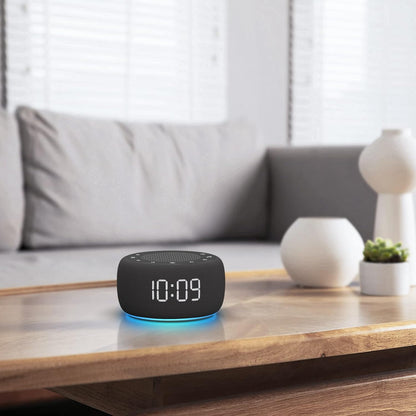 Buffbee Alarm Clock with Sound Machine for Bedrooms – 2-in-1 White Noise Machine for Sleep, Gentle Wake-Up with Soft Alarm Sounds, Ambient Night Light, Plug-in, Sleep Better, Wake Gently