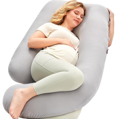 Momcozy Cooling Pregnancy Pillow - U Shaped Full Body Maternity Pillow