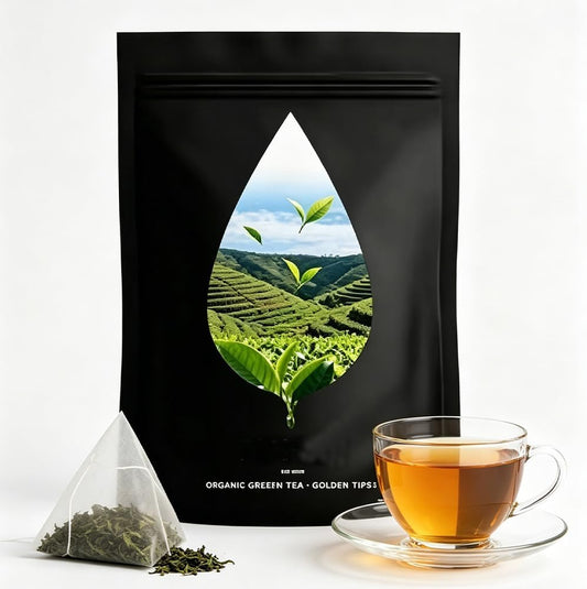 pipitea Organic Oolong Tea Bags - Whole Leaf, (20 bags) 4g Selected Tea Leaves - Helps lower cortisol levels, relieve stress, promote digestion and metabolism, vegan, non-GMOPerfect for Hot & Iced（A)