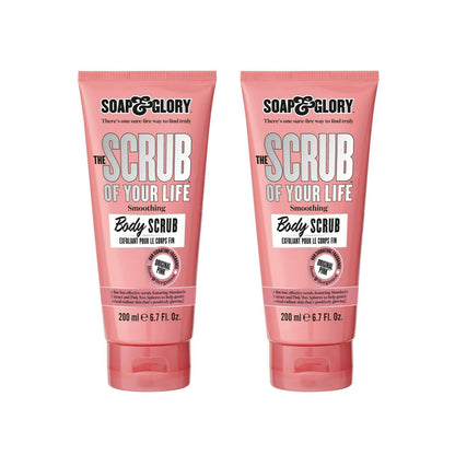 Soap & Glory Original Pink The Scrub Of Your Life Exfoliating Body Scrub - Smoothing & Buffing Vegan Scrub - Rose & Bergamot Body Polish with Shea Butter & Vitamin E (200ml)