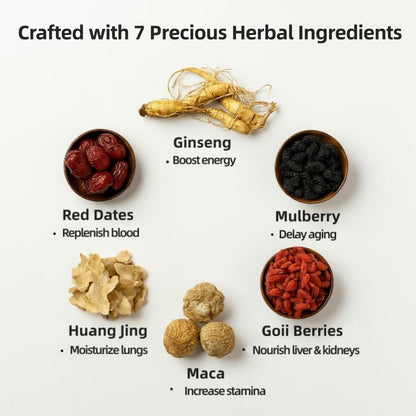 Kidney Tea Formula Ginseng Six Treasure Tea,Natural Chinese Herbal Kidney Cleanse Detox Teabag for Men and Women,(1 Pack/25 Bags)