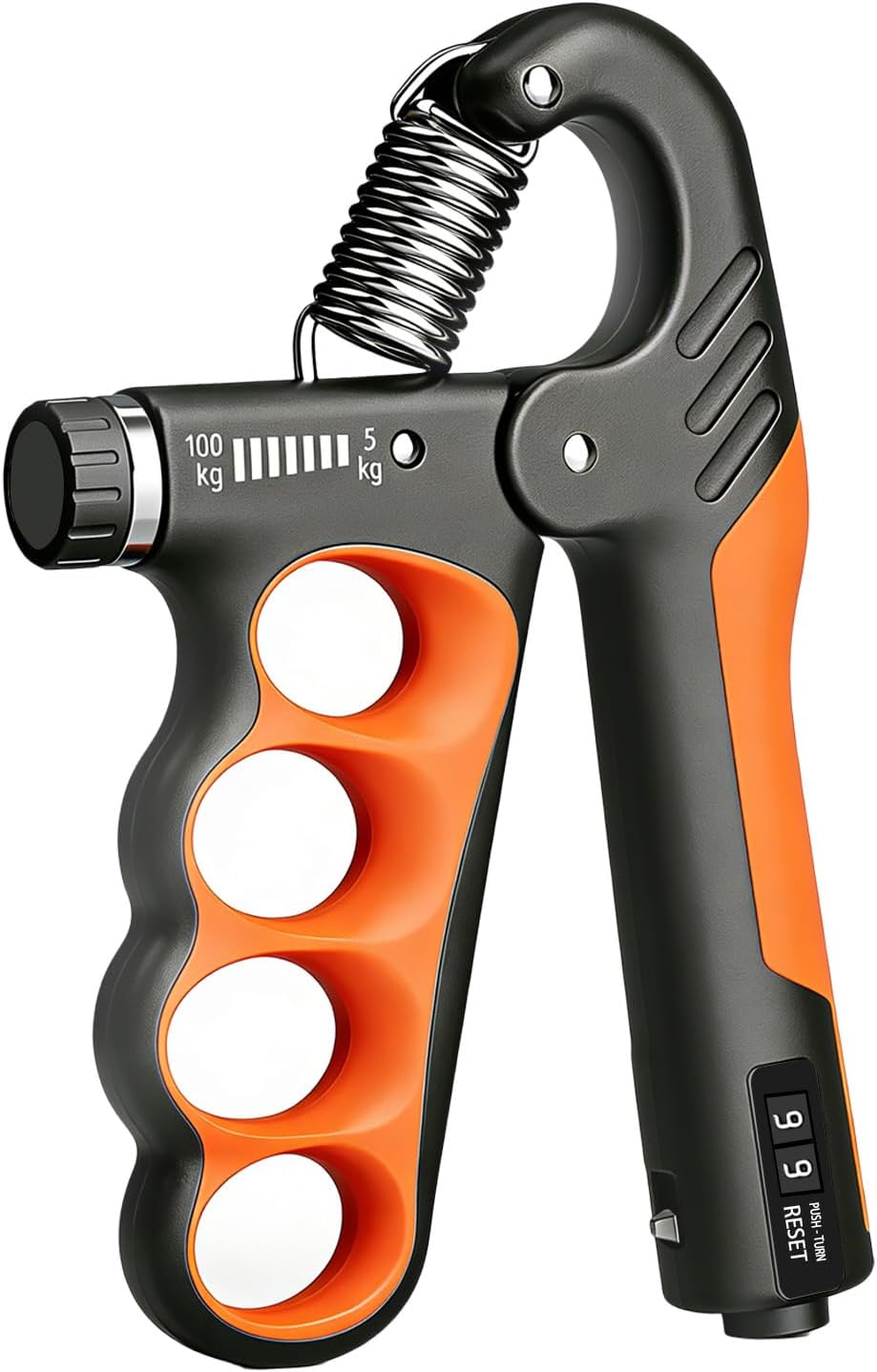 Hand Gripper Strengthener, 11-220LBs Adjustable Resistance Grip Strength Trainer with Counter, Forearm Exerciser for Injury Recovery and Muscle Building