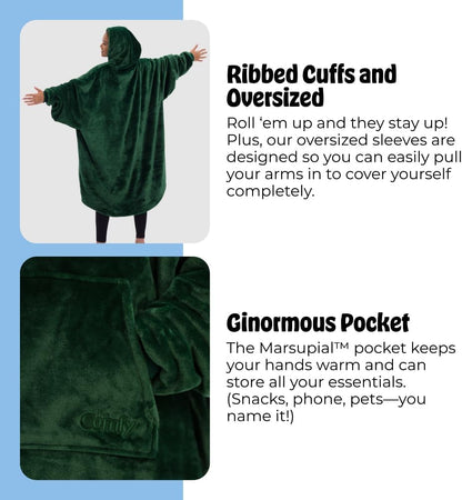 THE COMFY Dream | From Shark Tank | Patented | No Sherpa | Light Wearable Blanket Hoodie | Gift for Women & Men | One Size