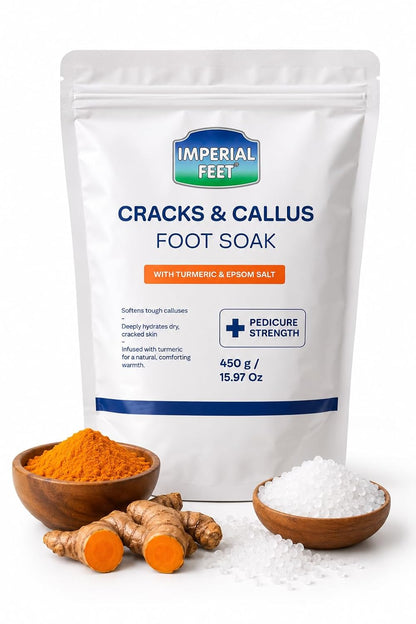 Imperial Feet Epsom Salt Foot Soak (PEDICURE GRADE)-Toenail Repair, Fungus Athletes Foot, Softens Calluses, Tired Feet & Nail Discoloration Foot Soak Salts with Tea Tree Oil 16oz (Green Fungal)
