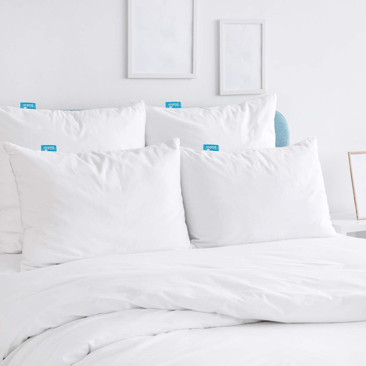 Pillow Protectors Waterproof 2-Pack, Standard Size with Zipper