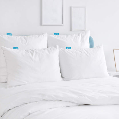Pillow Protectors Waterproof 2-Pack, Standard Size with Zipper