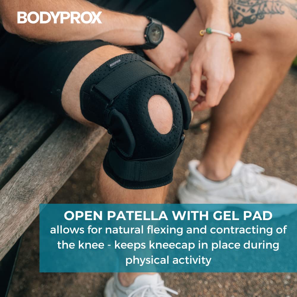 Bodyprox Hinged Knee Brace for Men and Women, Knee Support for Swollen ACL, Tendon, Ligament and Meniscus Injuries