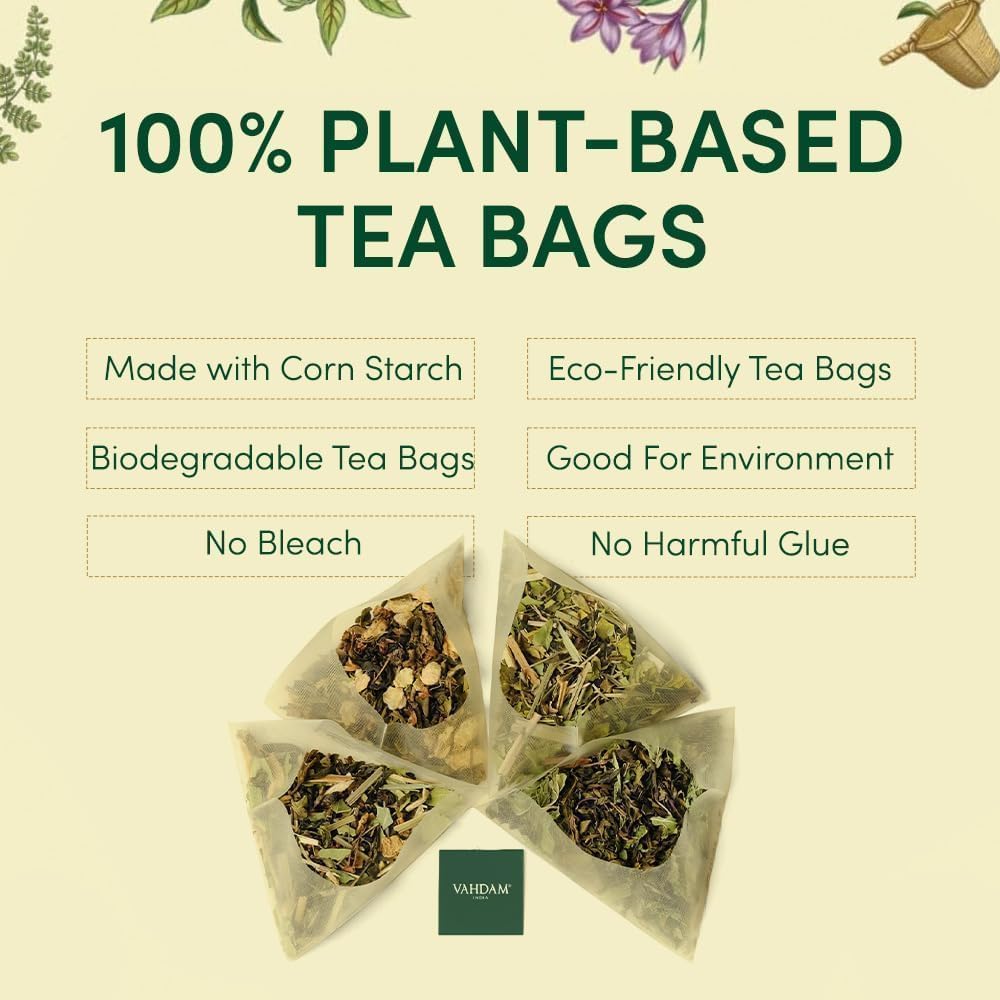 VAHDAM, Assorted Black Tea Loose Leaf Tea Gift Set (10 Flavors) Gift Ideas for Women & Men | Directly Sourced From Assam and Darjeeling | Resealable Ziplock Pouch