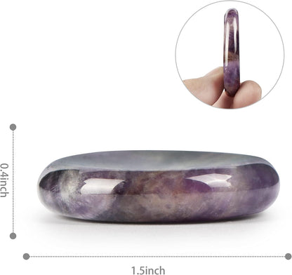 Artistone Moss Agate Crystal Chakra Thumb Worry Stone Teardrop Reiki Healing Stone Pocket Palm Stones for Anxiety Stress Relief Meditation Therapy Geometry Home Decor