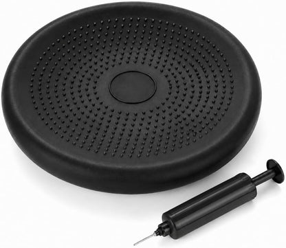 Hanstuten Wobble Seat Cushion & Core Balance Disc - Rubber Wiggle Seat for Active Sitting, Office Desk Chair, and Core Strength Training