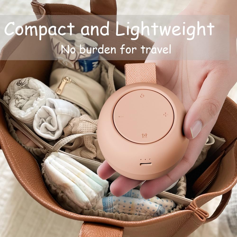 Portable Sound Machine for Baby Kids | White Noise | Sleep Soother | 16 Soothing Sounds | Timer | Memory Function | 30H | Shush | Travel | Registry Gift | Newborn Essentials | Extended Battery Edition