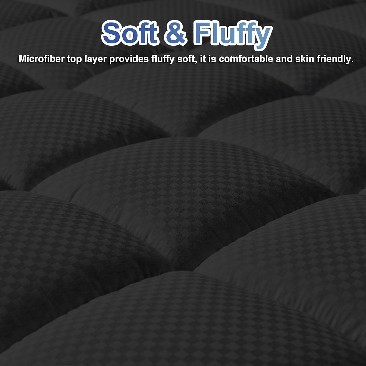 MATBEBY Queen Size Mattress Pad - Cooling Breathable Mattress Topper, Quilted Fitted Mattress Protector, Pillow Top Mattress Cover with 8-21" Deep Pocket, Soft, Machine Washable, White, 60x80 Inches
