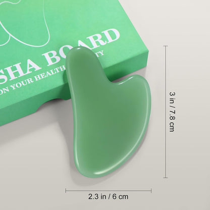 rosenice Gua Sha Facial Tools Guasha Tool Gua Sha Jade Stone Manual Massage Sticks for Jawline Sculpting and Puffiness Reducing for Face Body Tensions Reduce Festive Gifts
