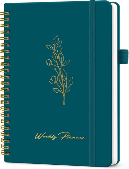 Taja Undated Weekly Planner, To Do List Notebook with Habit Tracker, A5