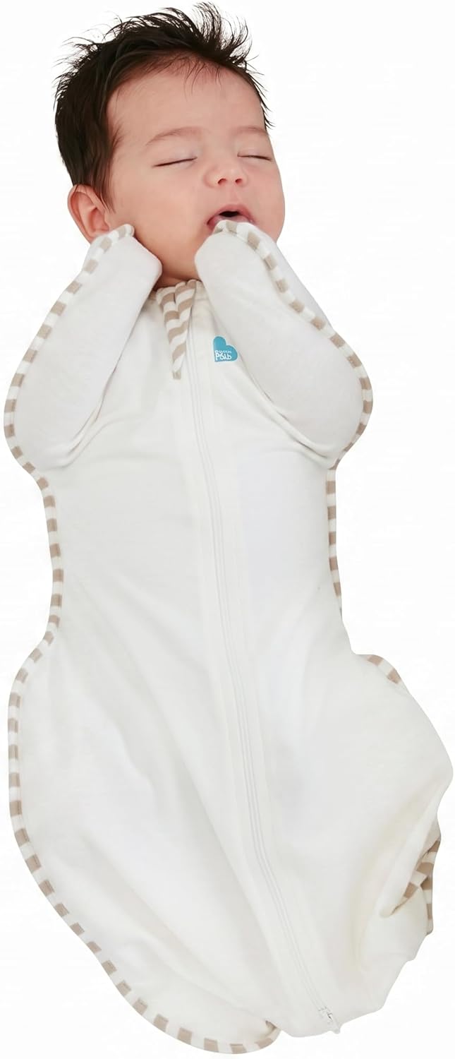 Love to Dream Swaddle UP, Baby Sleep Sack, Self-Soothing Swaddles for Newborns, Get Longer Sleep, Secure Fit Helps Calm Startle Reflex, New Born Essentials for Baby, 1.0 TOG, 13-19 lbs, Deep Olive