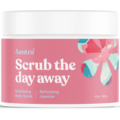 ASUTRA Dead Sea Salt Essential Oil Body Scrub Exfoliator (16 Ounce)
