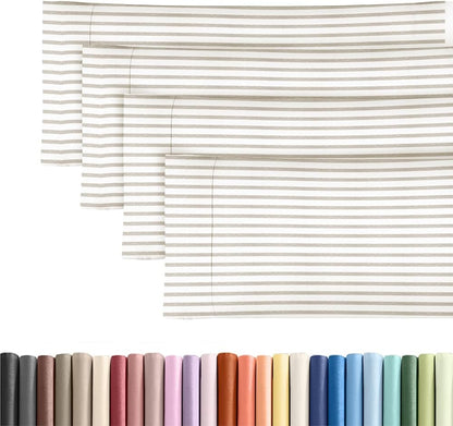 Standard Pillow Cases Set of 10 - Ultra Soft Hotel Quality Pillowcase Covers - Comfy, Cozy & Wrinkle Free - Shrink, Stain and Fade Resistant - Machine Washable Pillow Protectors - 10 Pcs Set - White - Colors A