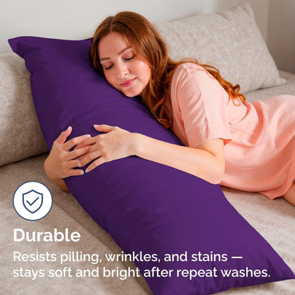 Standard Pillow Cases Set of 10 - Ultra Soft Hotel Quality Pillowcase Covers - Comfy, Cozy & Wrinkle Free - Shrink, Stain and Fade Resistant - Machine Washable Pillow Protectors - 10 Pcs Set - White - Colors A