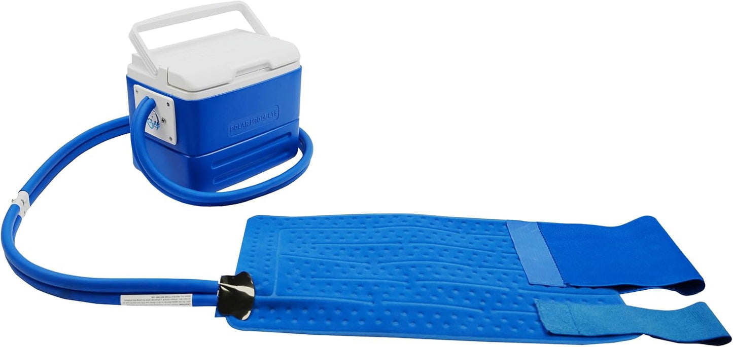 Polar Active Ice 3.0 Cold Therapy Ice Machine System with Programmable Timer, Shoulder Compression Pad, Lightweight 9 Quart Cooler Freeze Kit, Quiet Pump, Strong Cryotherapy Pain Relief Treatment