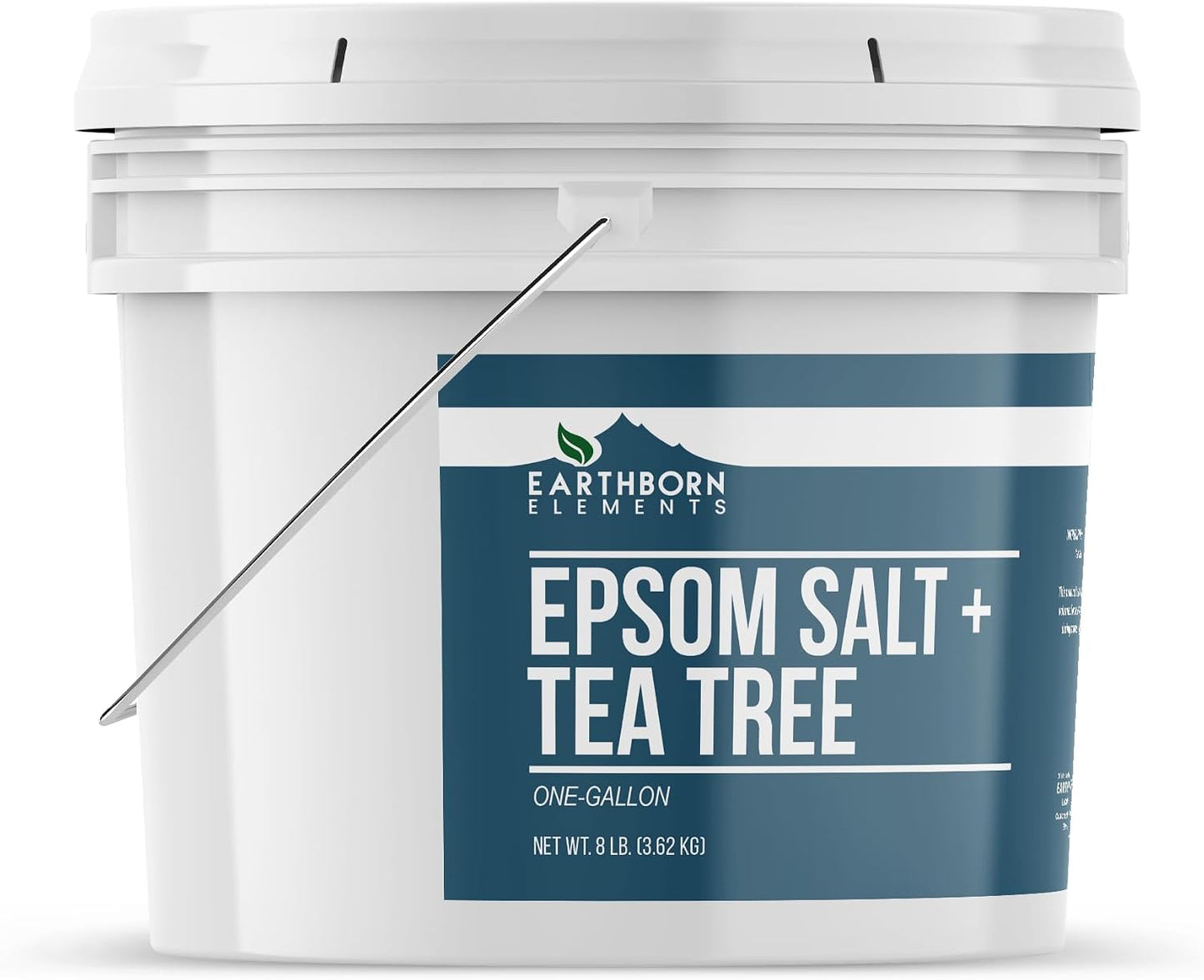 Earthborn Elements Epsom Salt (1 Gallon), Resealable Bucket, Magnesium Sulfate Soaking Solution, All-Natural