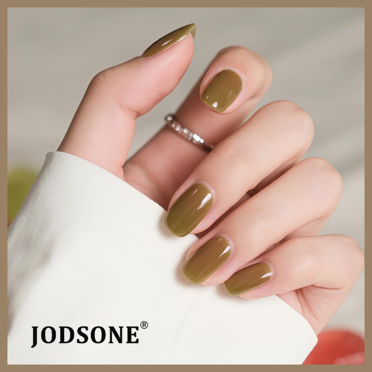 JODSONE Gel Nail Polish Kit 60 PCS with U V Light Soak off Base Top Coat 55 Shine Colors Gel Nail Kit Bright and Dark Brown Wine Red Series Manicure Set for Women and Girls