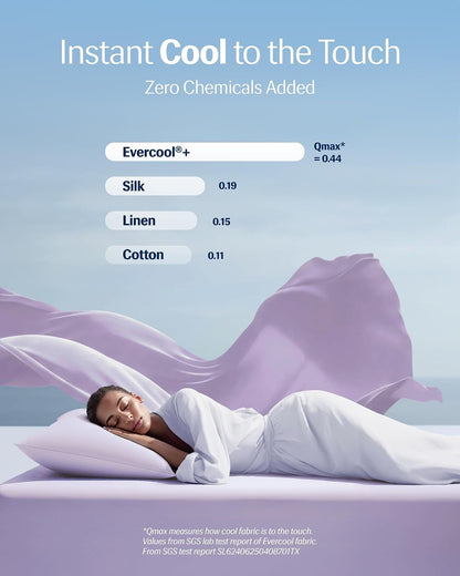 REST® Evercool®+ Cooling Pillowcases for Hot Sleepers, Standard, 2PCS