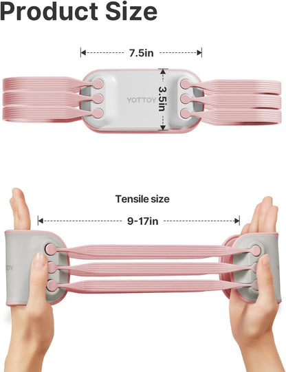 YOTTOY Cross Resistance Band for Full Body Workout,Elastic Exercise Bands for Legs,Arms,Glutes,Stretch Bands for Exercise,Yoga Straps for Stretching, Booty Bands for Home Gym