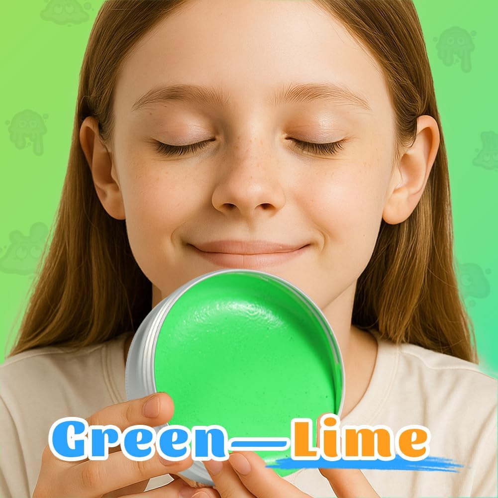 WATERELF Galaxy Putty Slime for Kids - Children's Day Gift, Fidget Sensory Artistic Therapy Putty Toys for Boys Girls Adults, Stress Relief Non-Sticky, 3.11 Inch 3.2 Oz – Golden/Red